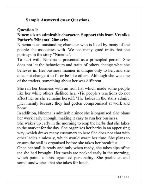 Silent Song and other stories sample answered essay questions 12971