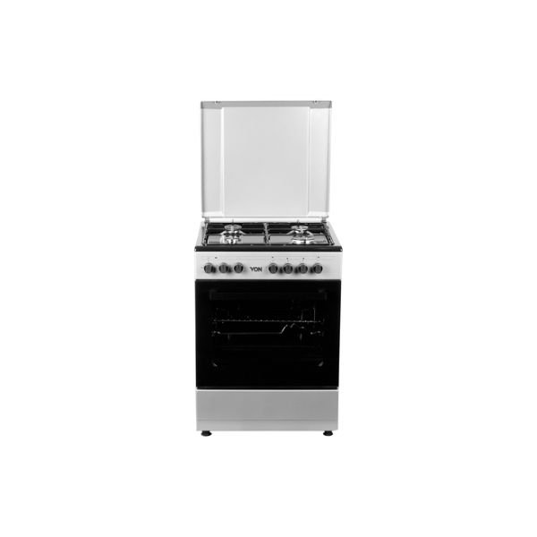 Von VAC6S040UY 4 Gas + 1 Electric Oven Grey Home Appliances
