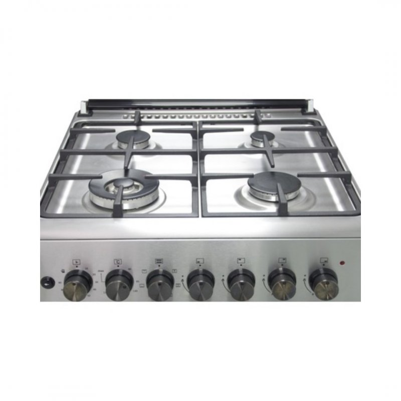 MIKA Standing Cooker, 60cm X 60cm, 4 Gas With WOK Burner, Electric Oven