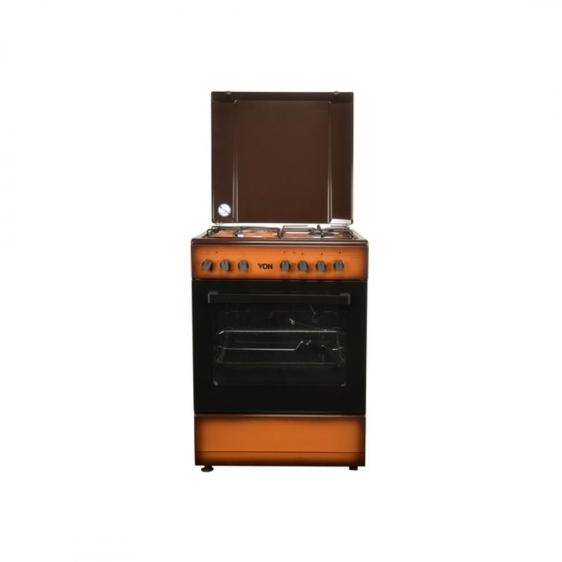 Von VAC6S031UD 3 Gas + 1 Electric Cooker TDF Dark Home Appliances