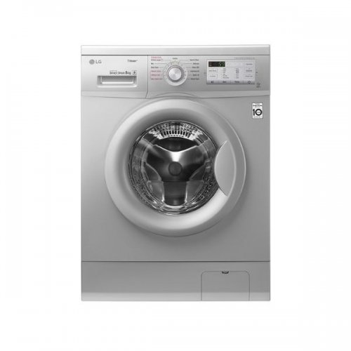LG FH2G7QDY5 Front Load Washing Machine, 7KG Silver Home Appliances Washers LG