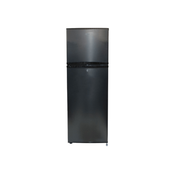 MIKA Fridge, 200L, Direct Cool, Double Door, Dark Matt Stainless Steel