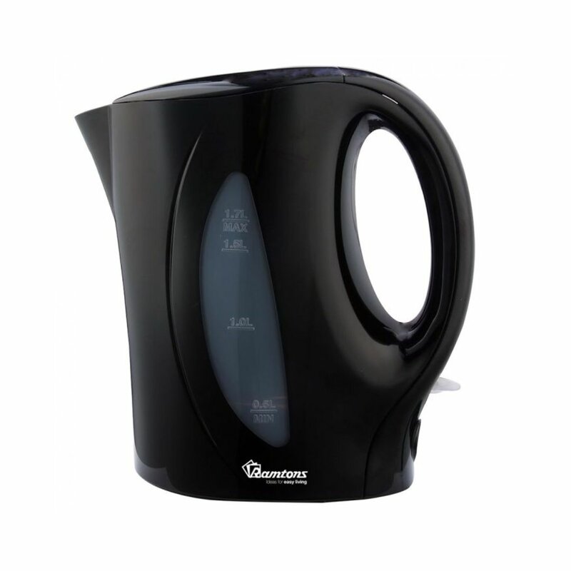 RAMTONS RM/594 CORDED ELECTRIC KETTLE 1.7 LITRES BLACK Small Appliances Kettles Ramtons