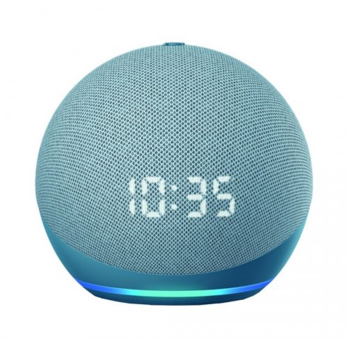 Amazon Echo Dot With Clock (4th Generation) Sound Systems Bluetooth