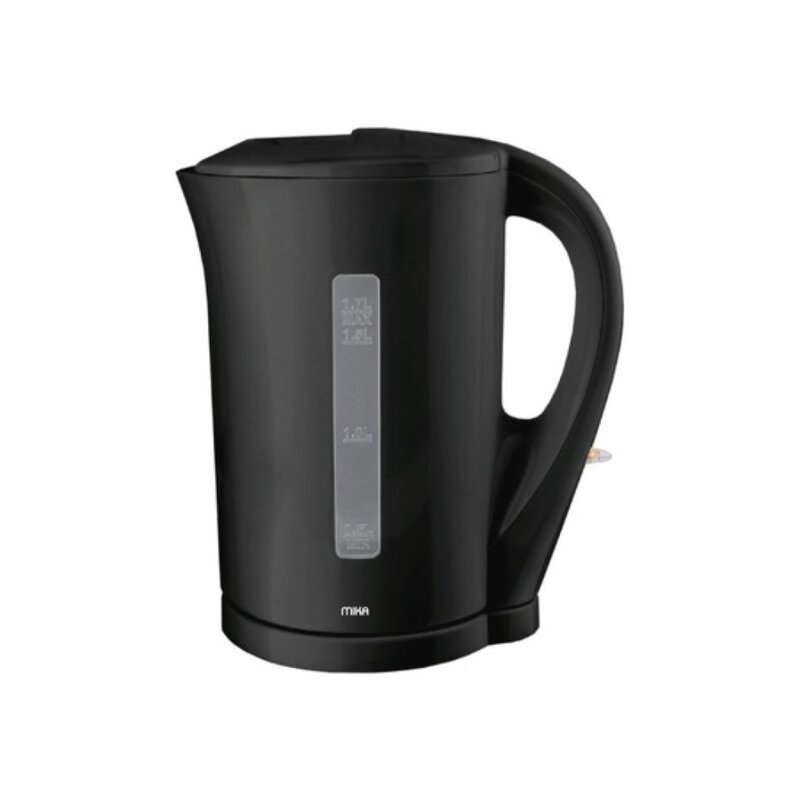 MIKA MKT1104 Kettle (Electric), Plastic, 1.7L, Cordless,Black Small