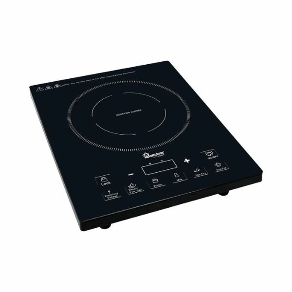 RAMTONS INDUCTION COOKER +FREE NON STICK 24 CM PAN INSIDE BLACK RM/381