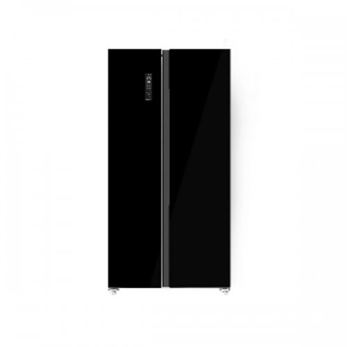 Von VARZ20NHK Side By Side Fridge, 429L Black Home Appliances