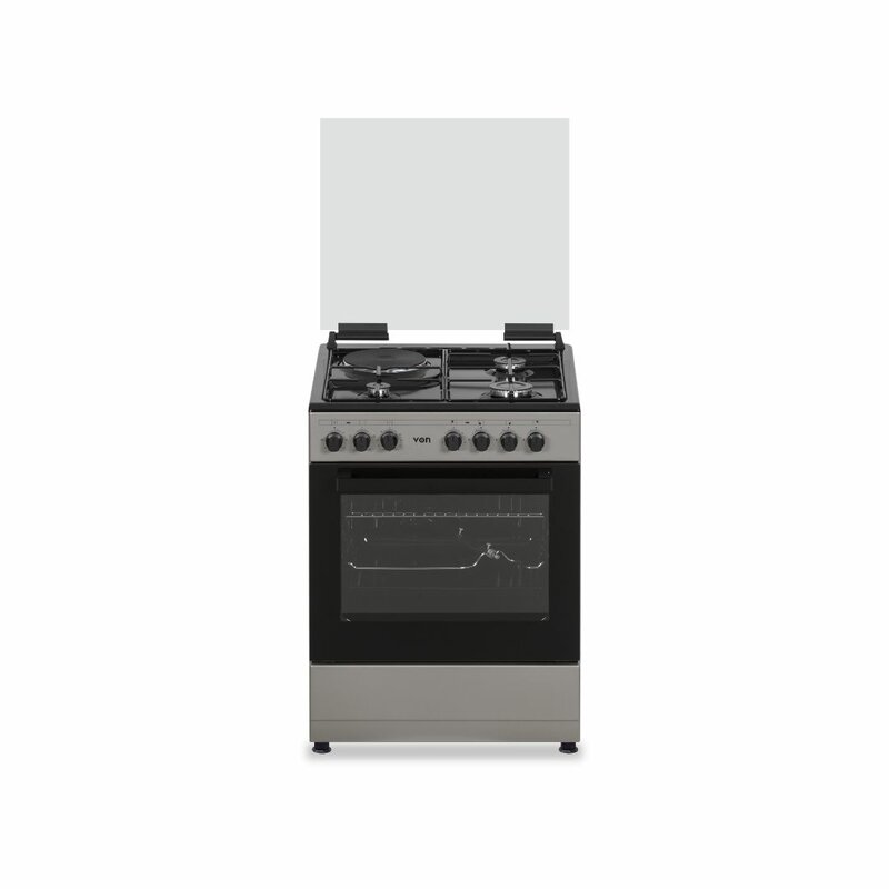 Von VAC6SV31UB 3 Gas + 1 Electric Cooker Brown Home Appliances