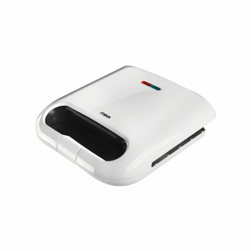 MIKA MSAN300/W Sandwich Maker, 2 Slice, 750W, White Small Appliances
