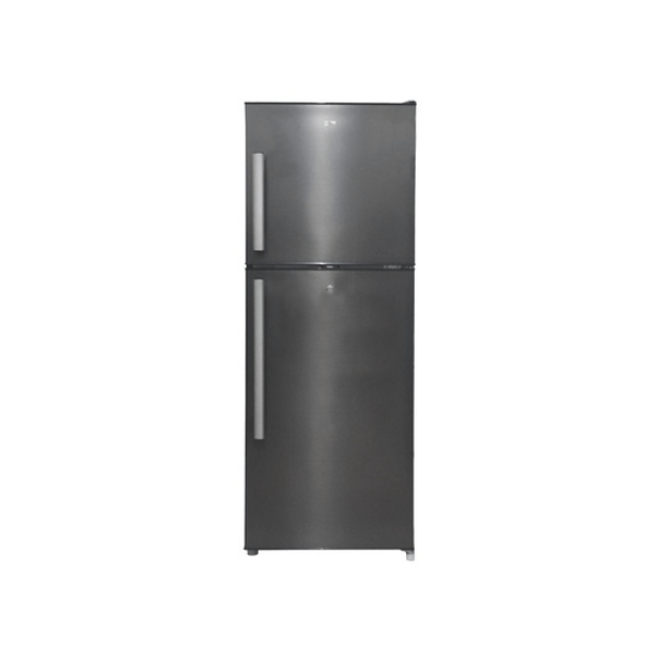 MIKA No Frost Fridge, 200L, Double Door, Dark Matt Stainless Steel