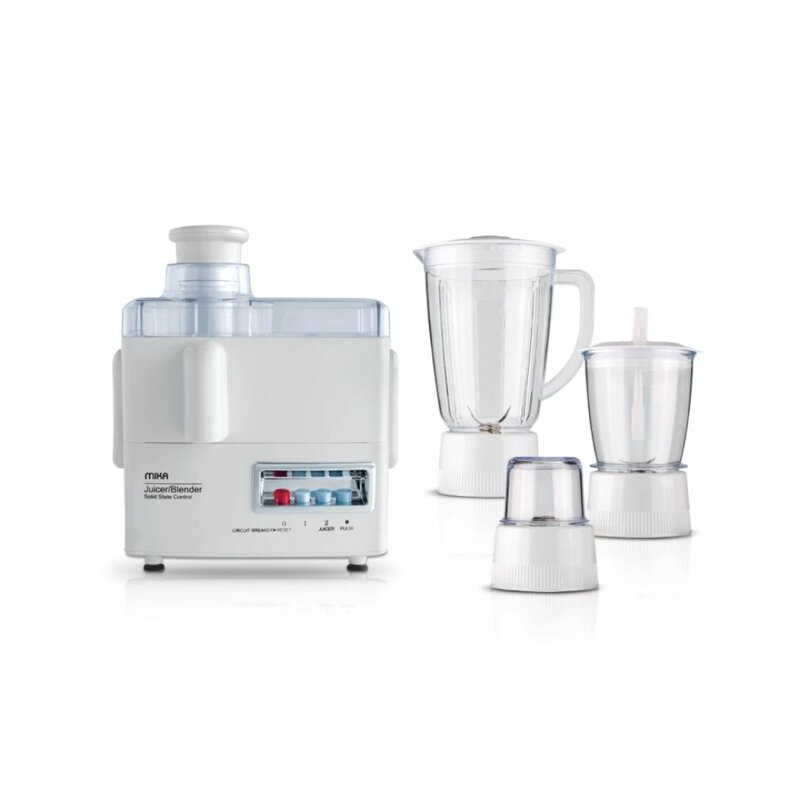 MIKA Juicer, 4 In 1, 500W, White MJR411W Small Appliances Blenders