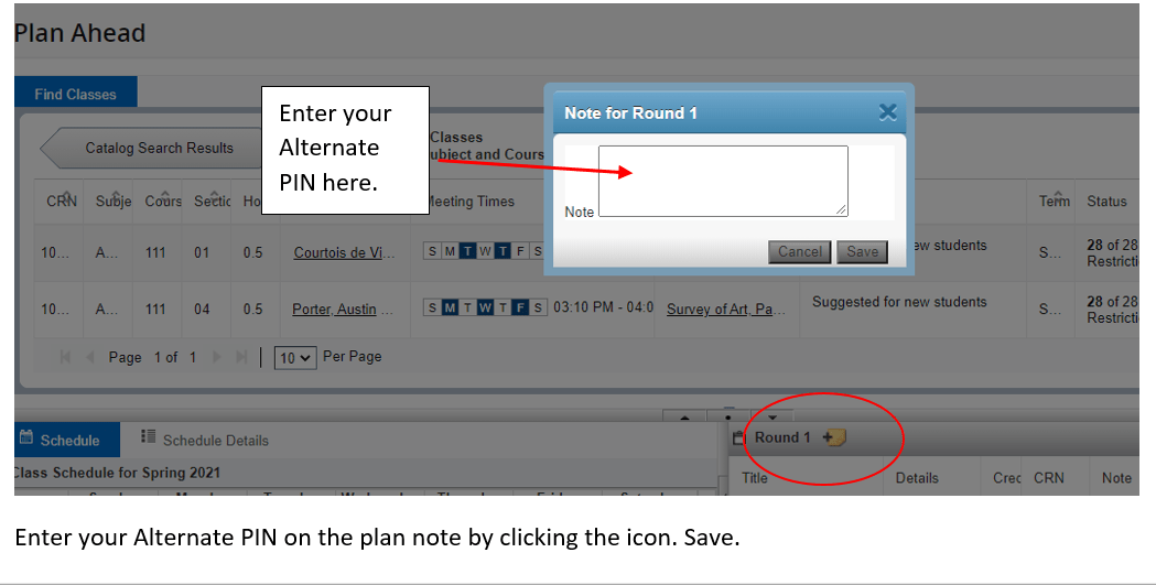 Plan Ahead Kenyon College