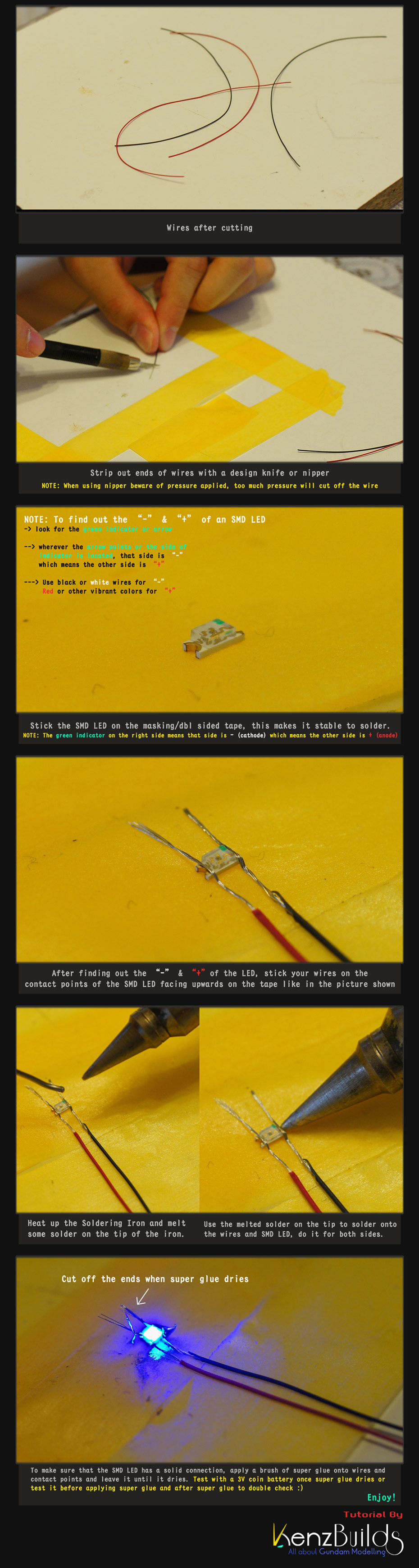  KenzBuilds Soldering SMD LEDs (The Easy Way)