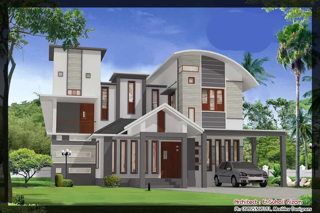Beautiful Kerala Home Plan and Elevation at 2023 sq.ft