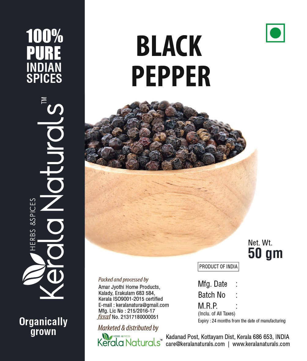 Black Pepper 100 gm Kerala Naturals
