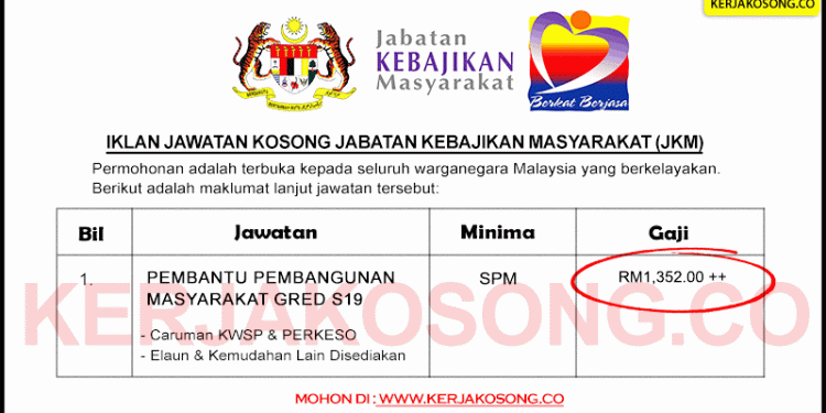 Tugas Pembantu Pembangunan Masyarakat S22 Iklan Kerja Kosong Pembantu