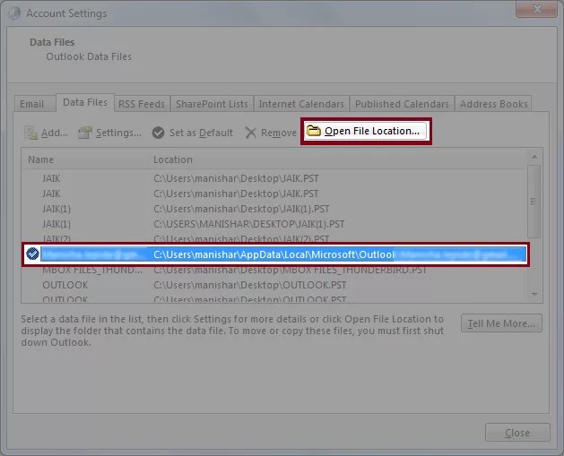Save Outlook Emails on a Local or External Hard Drive