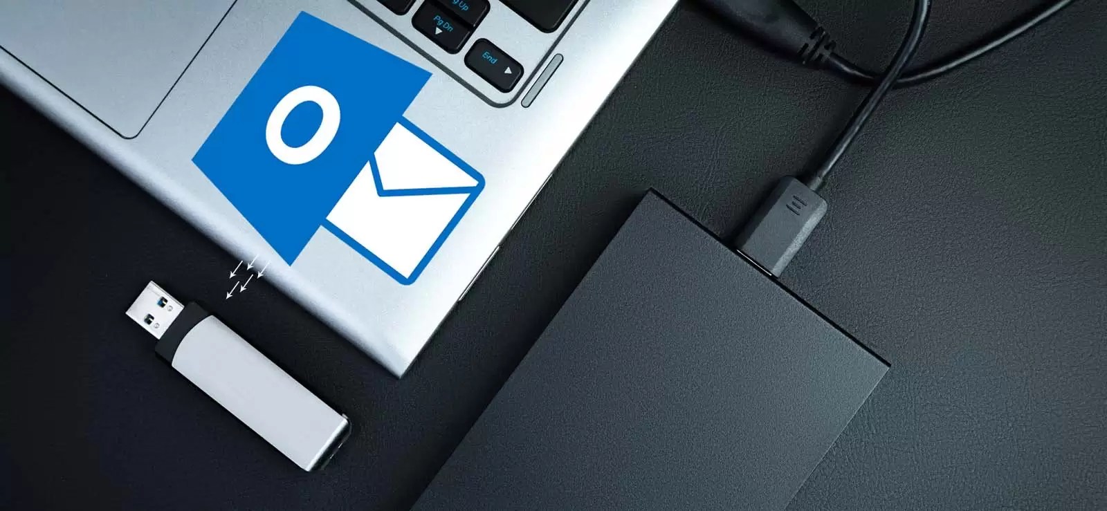 How to save Microsoft Outlook Emails to USB Flash Drive?