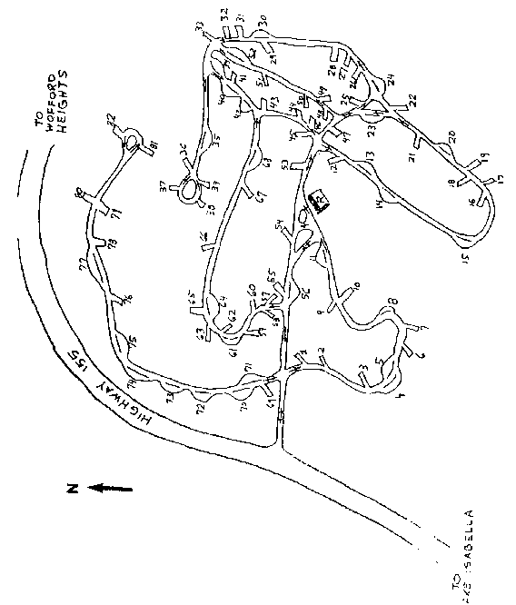 Lake Isabella CAMPING Main Dam Map