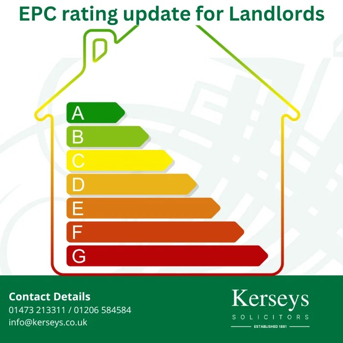 EPC rating update for Landlords Kerseys Solicitors