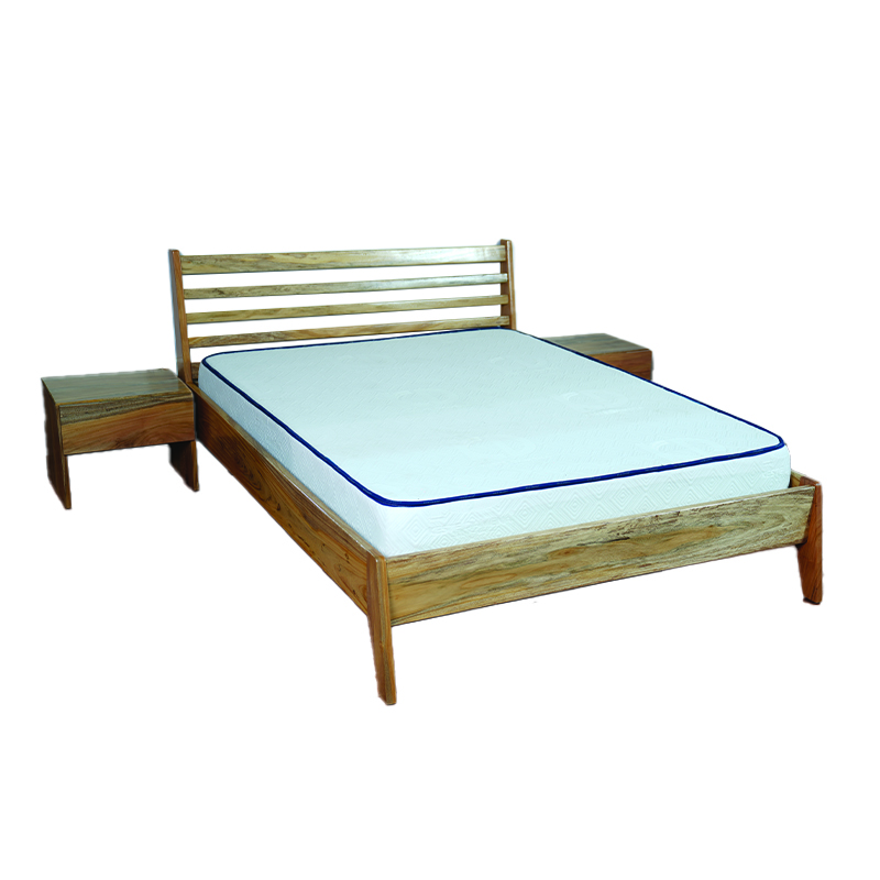 BED MODEL 1804 ?WITH TWO SIDE TABEL (LIGHT)200X180 KESTE DAMENA