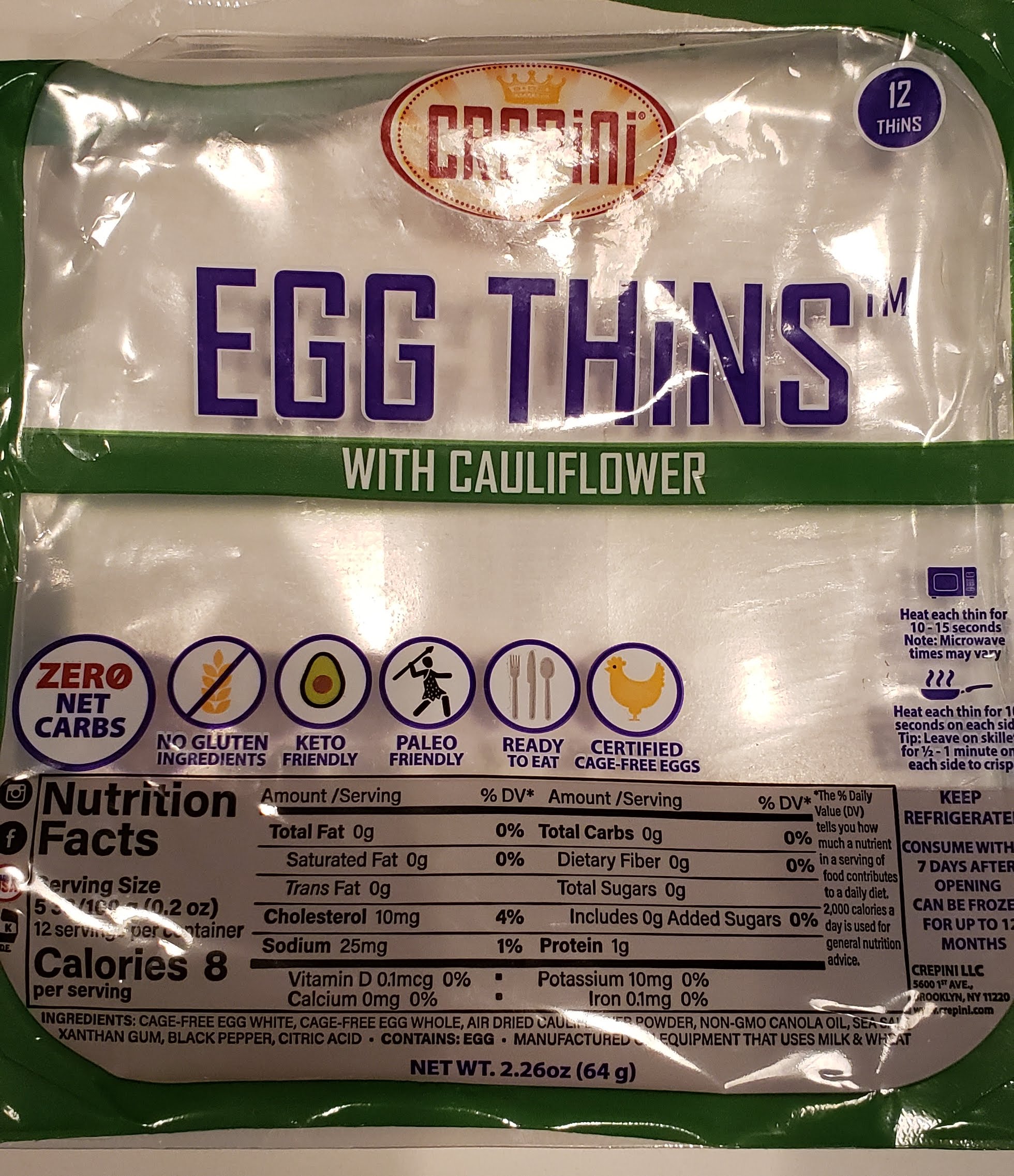 Crepini Egg Thins With Cauliflower Recipes