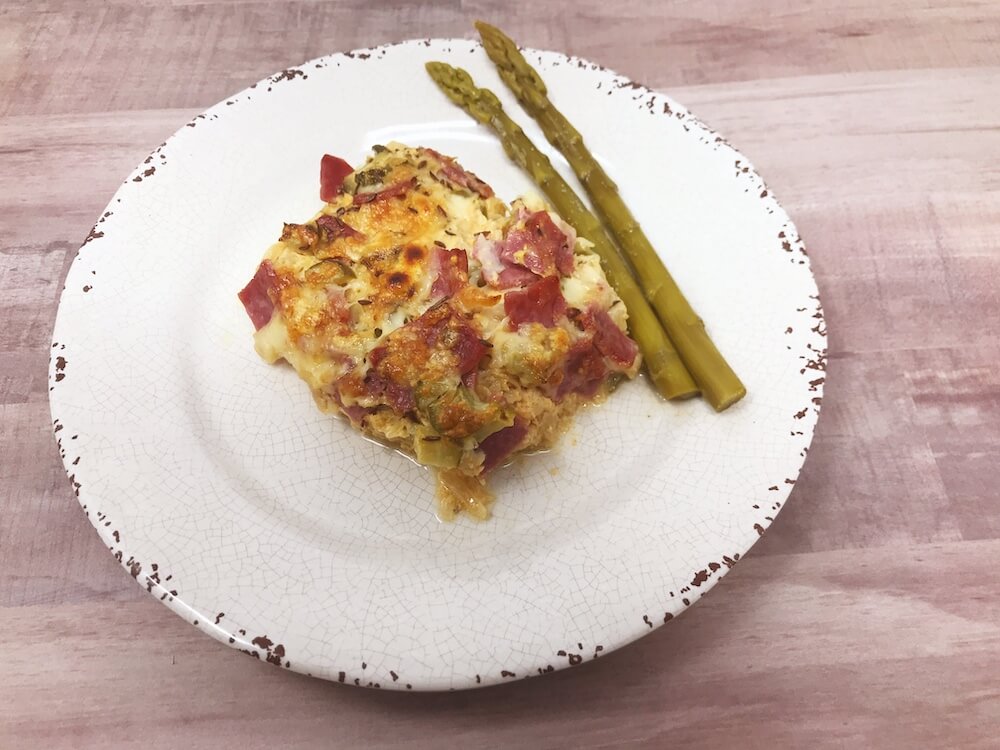 Keto Reuben Casserole Bite Shot