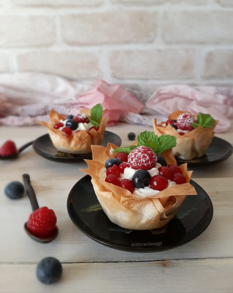 CESTINI DI PASTA FILLO AI FRUTTI ROSSI Ketty cucino oggi?