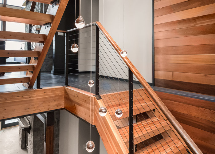 Black Stainless Steel Cable Railing and Fittings Keuka Studios