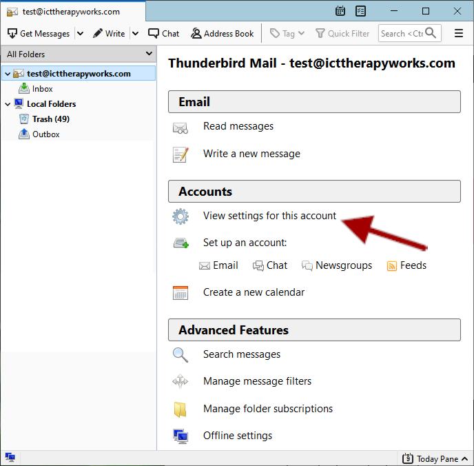 Change Thunderbird Email Servers