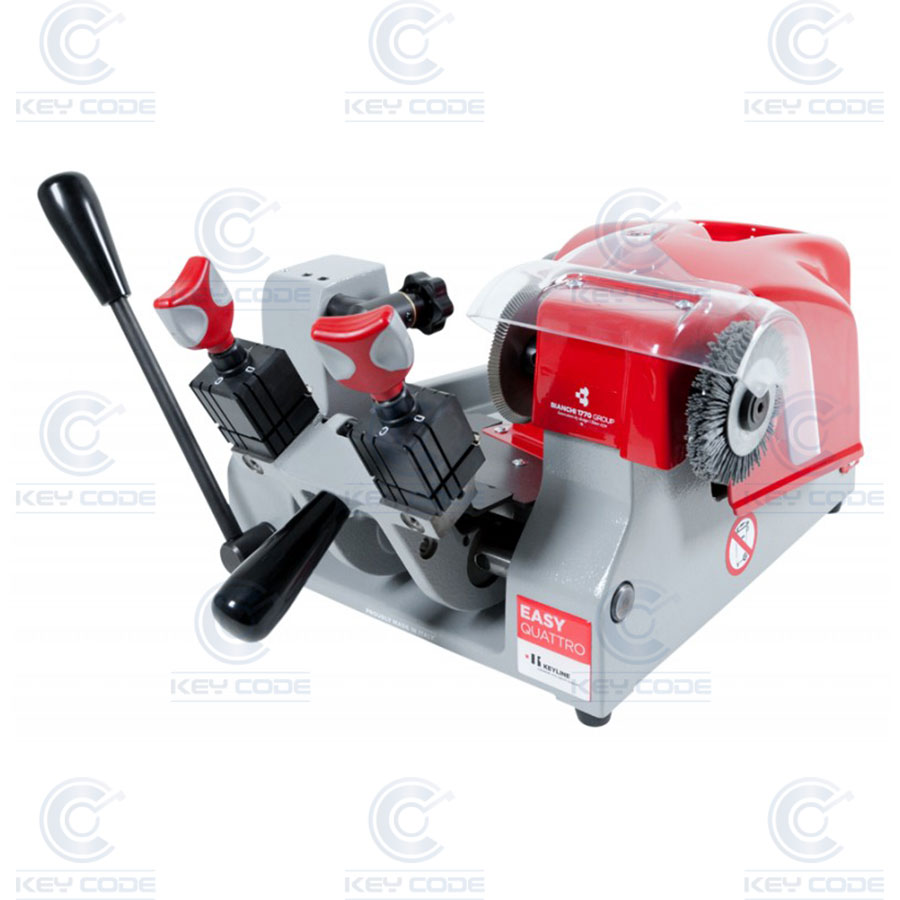 MANUAL KEY CUTTING MACHINE KEYLINE EASY XDU0001A (CLAMPS WITH 2 and 4 FACES) FOR EDGE, CRUCIFORM