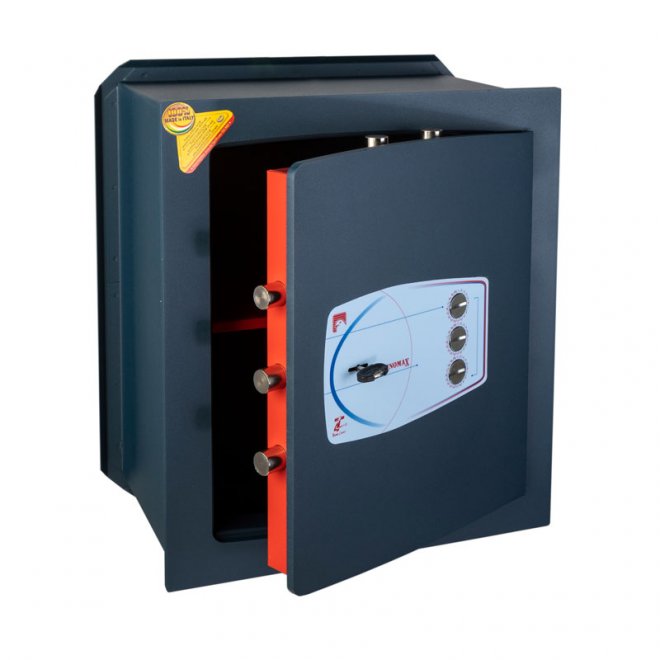 WALL LOCK SAFE WITH ELECTRONIC CODE AND KEY TECHNOMAX GD/7 (48 x 42 x 28 cm) Keycode