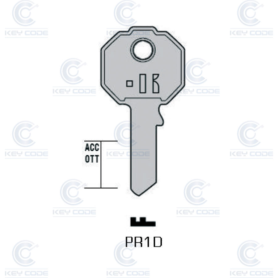 KEYLINE KEY PREFER PR1D (PF1, PR9) Keycode