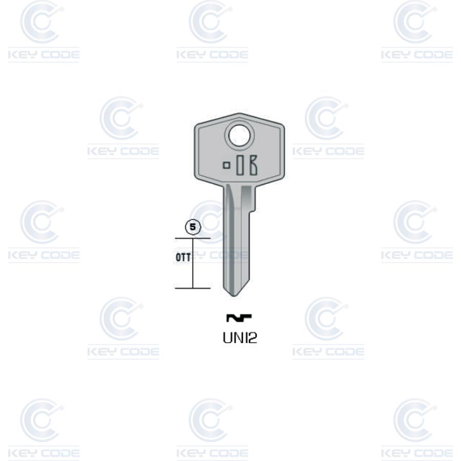 KEYLINE KEY UNI2 (UNI11A, UNFS) Keycode