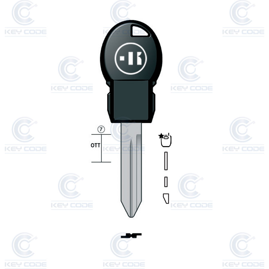 POD KEY CHRYSLER Y170 (CHR15P1) Keycode