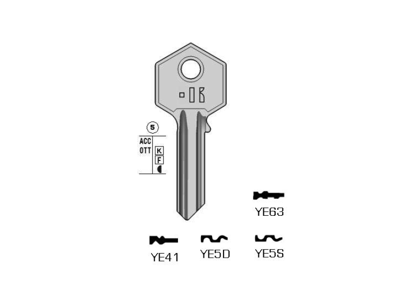 KEY KEYLINE YE5D (YA226, YA1D) Keycode