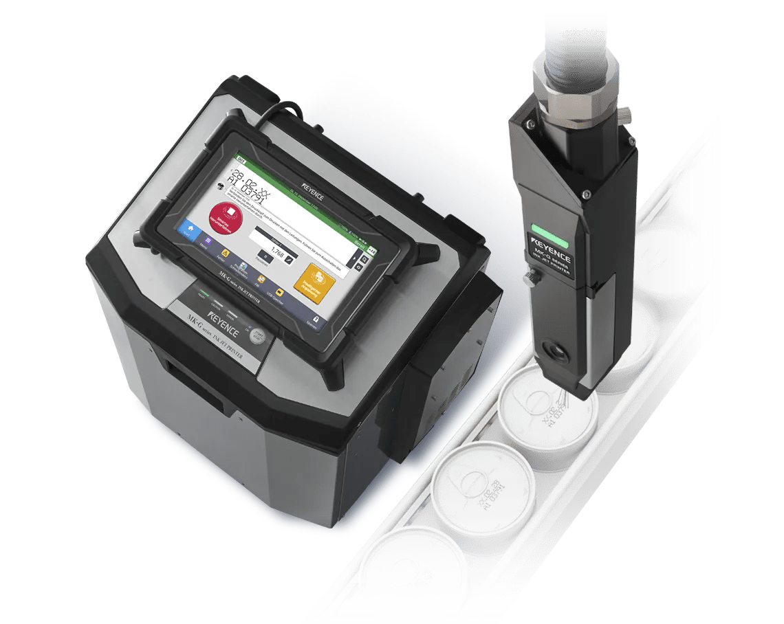 Industrielle ContinuousInkjetDrucker (CIJ) KEYENCE Deutschland