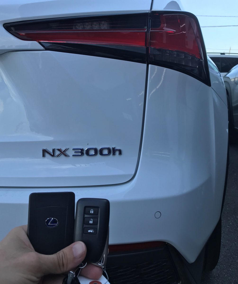 レクサス NX300h スマートキーカードキー追加登録 藤枝市 紛失作成も対応 キーマン静岡