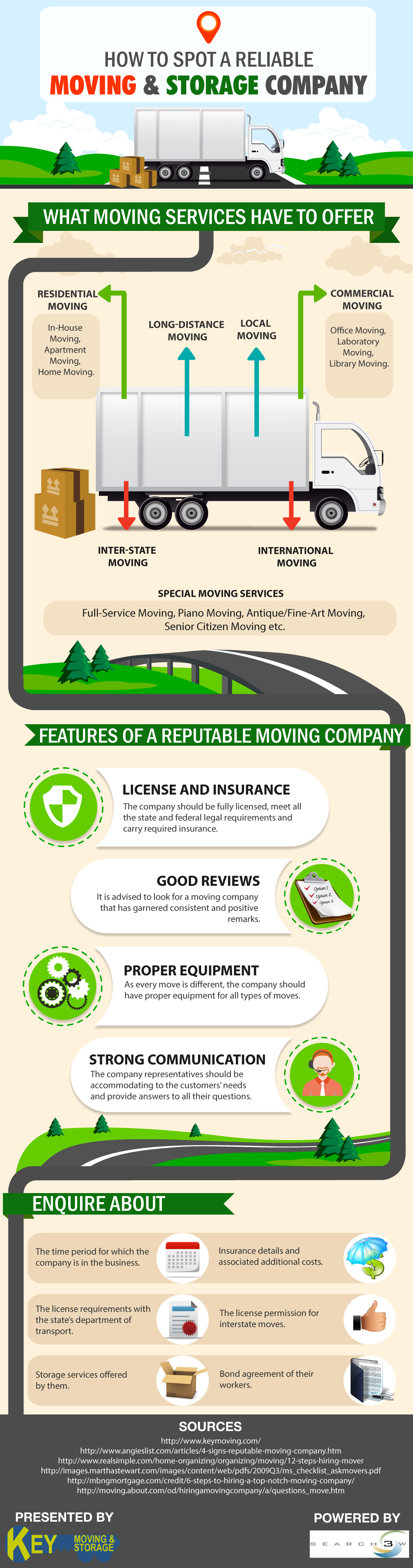 How to choose a reliable moving company [Infographic] Key Moving