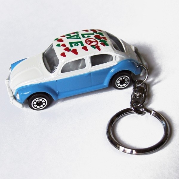 Miniature Metal Car Keyring classic style