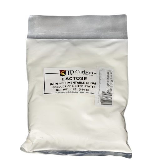 Lactose Milk Sugar, Unfermentable, 1 lb Keystone