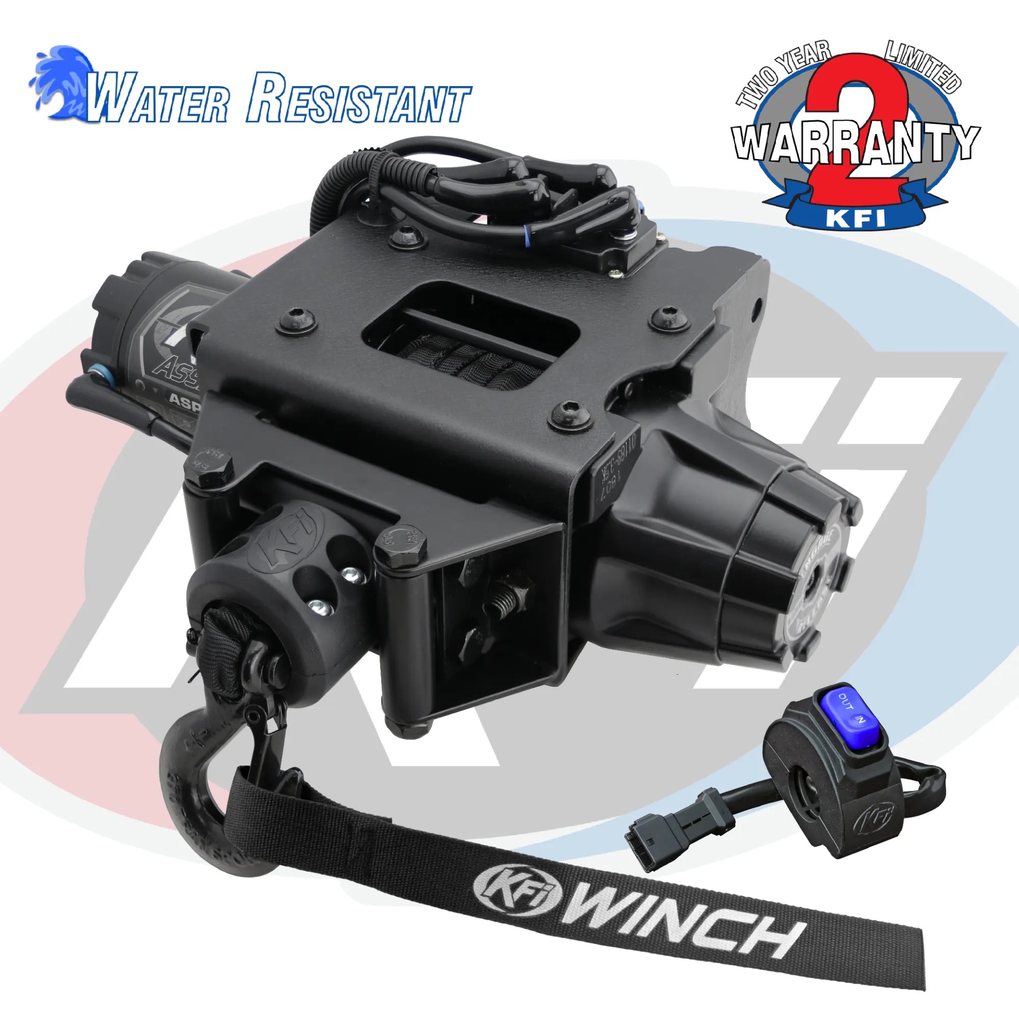 KFI PlugNPlay Winch Kit For Polaris ATVs KFI ATV Winch, Mounts and