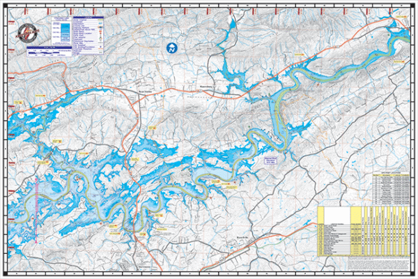 Lake Lanier Depth Map