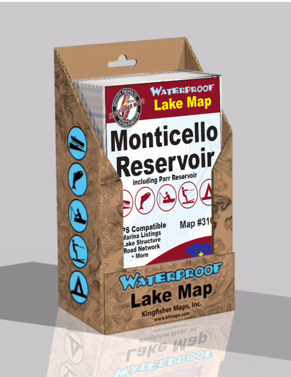 Monticello Reservoir 310 24 PACK Kingfisher Maps, Inc.