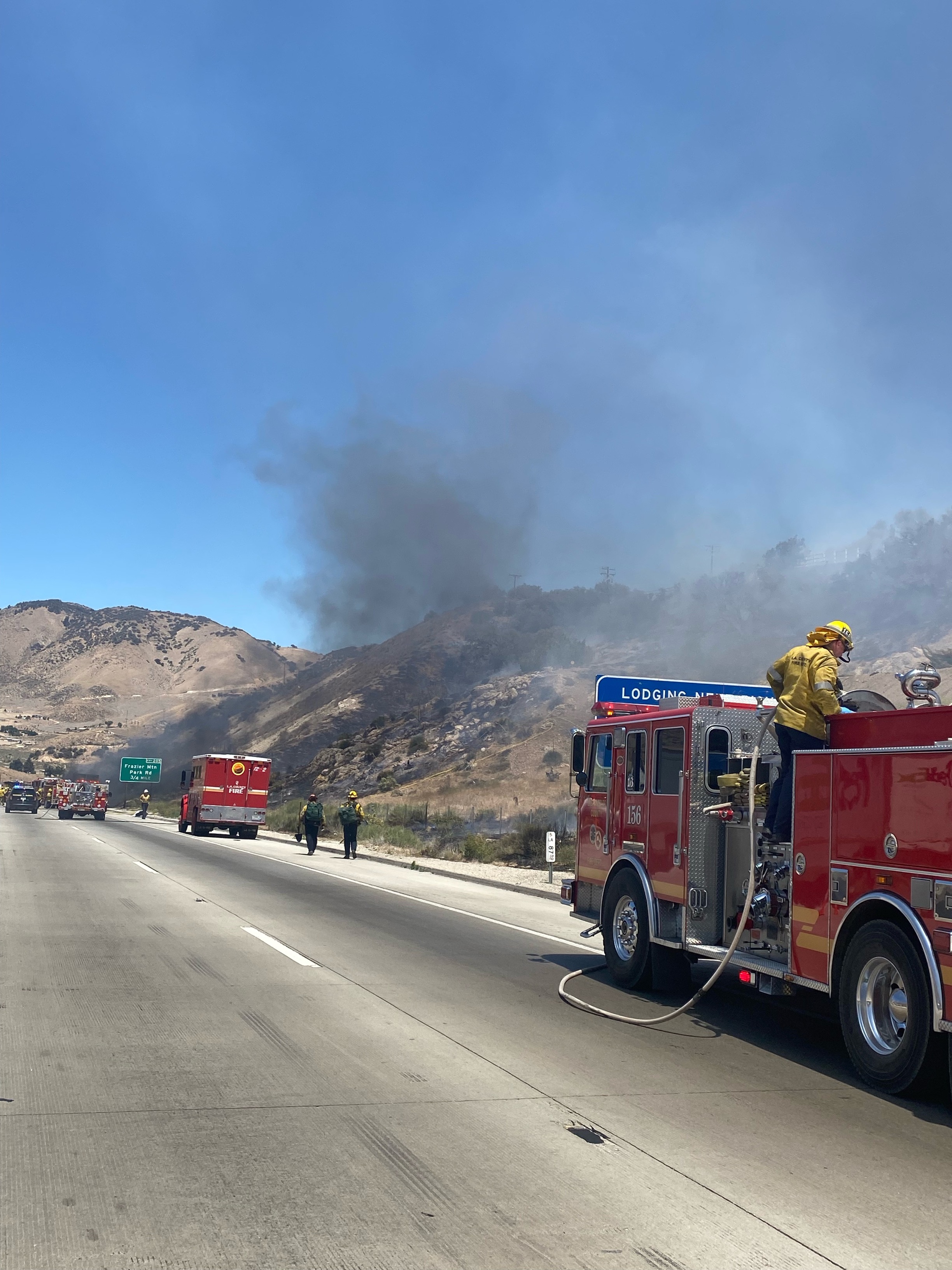 UPDATE Caltrans says all lanes of I5 NB are open in Gorman following