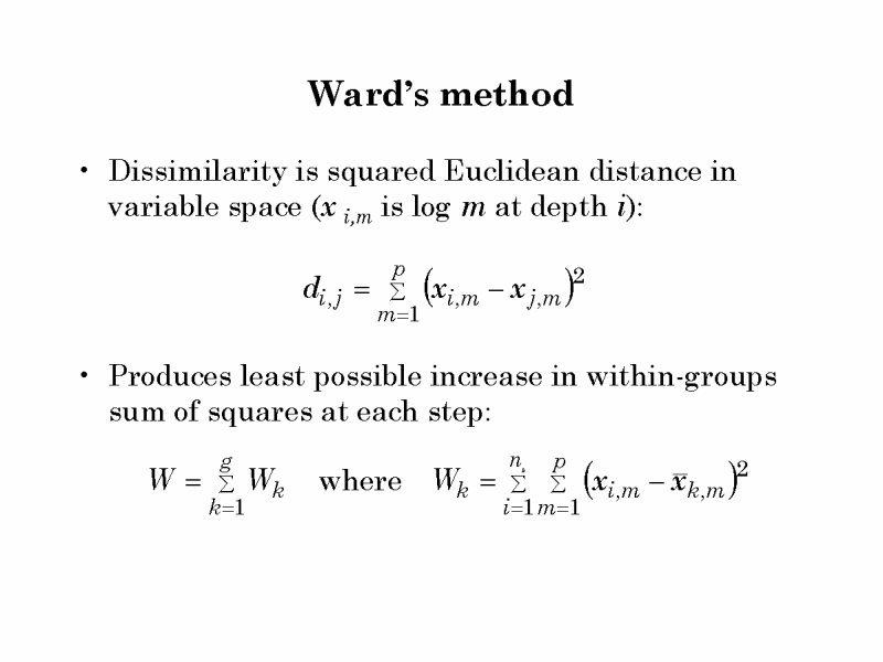 Ward’s method