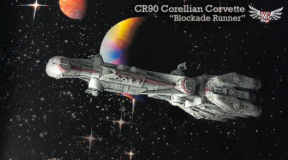 KG Wings Bandai Rebel Blockade Runner scale model kit