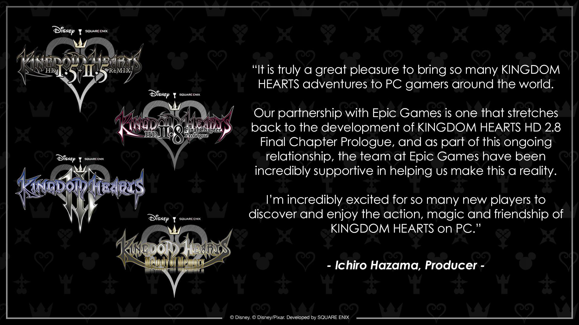 [UPDATE] Kingdom Hearts series releasing for the first time on PC