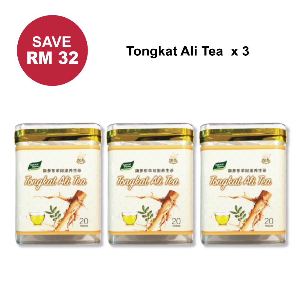 PACKAGE Tongkat Ali Tea (2g, 20packs/box) Khang Shen Herbs Malaysia