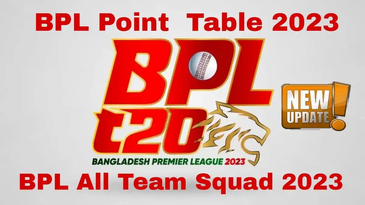 BPL Point Table 2023Today Match Result Schedule All Team Squad